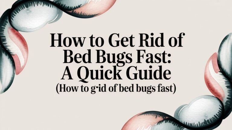 How to Get Rid of Bed Bugs Fast: A Quick Guide (how to get rid of bed bugs fast)