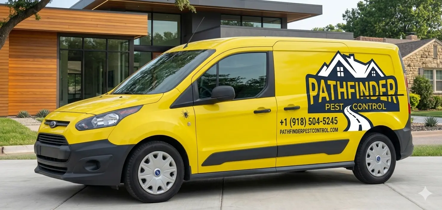 pathfinder pest control tulsa service van